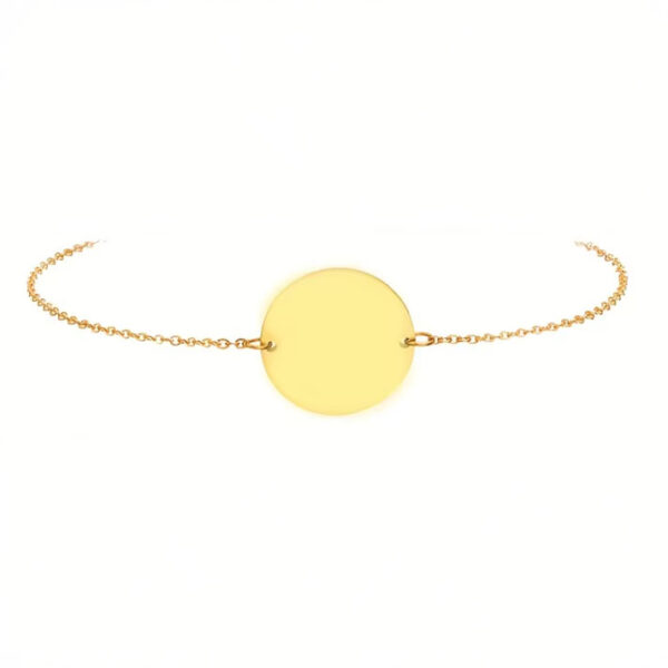 Pulsera con placa circular - Imagen 3