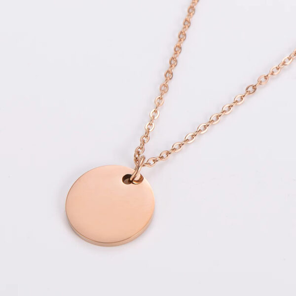 Cadena con placa circular - Imagen 3